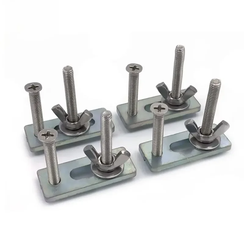 Heavy-Duty Galvanized T-Slot Clamp with Press Plate for CNC Mini Engraving Machines Workbench Fixing Fixture M6 Thread