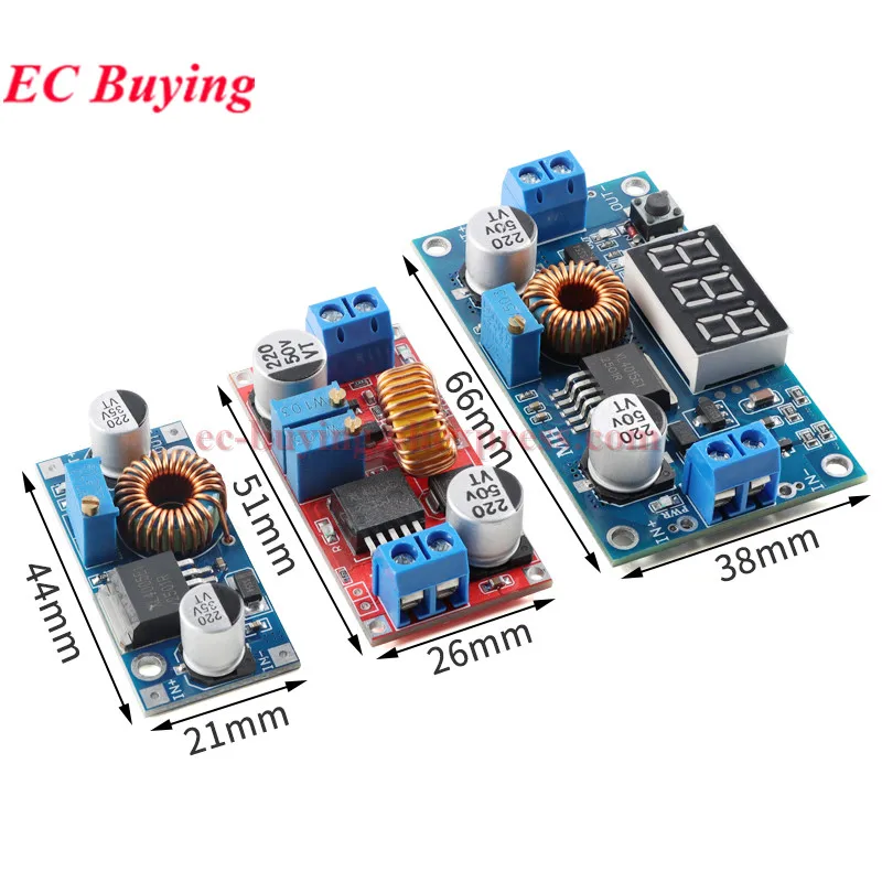 XL4015 XL4005 5A DC to DC CC CV Lithium Battery Step Down Charging Board Led Power Converter Charger Buck Module XL4015E1 Chip