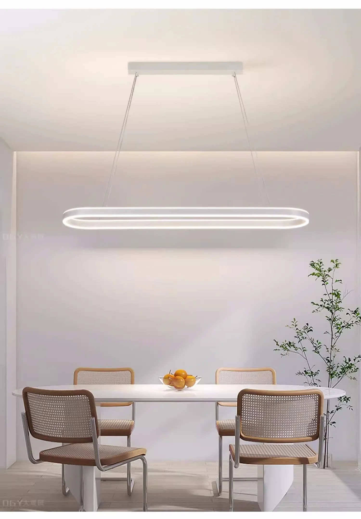 Nordic Minimalism Oval LED Pendant Light