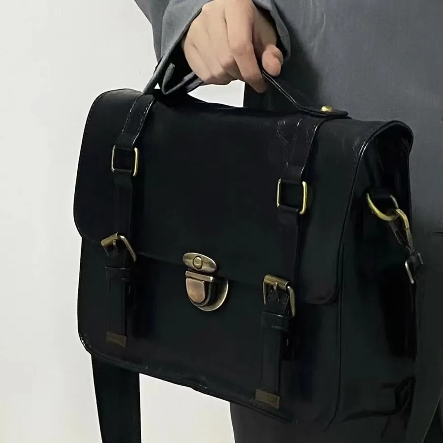 

Винтажный рюкзак JK для девочек-студентов 2025 года, сумка через плечо, бордовые/черные сумки через плечо для девочек