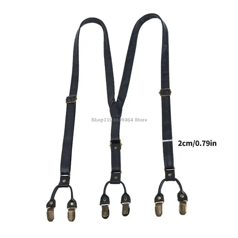 Regulowane szelki w stylu retro 6 klips