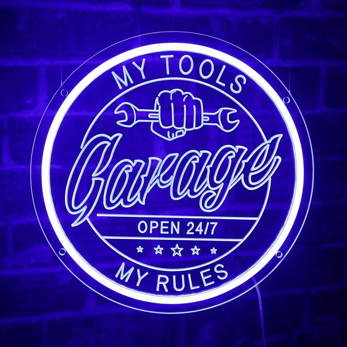 Garage Neon Light Sign Dimmable LED Aesthetics Neon Sign For Wall Decor Man Cave Carport Room Decor Birthday Art Gift For Dad