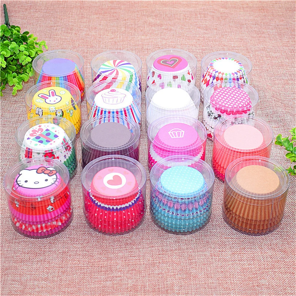 200 Stück Cupcake-Förmchen Antihaft-Backpapier Muffin-Kuchen-Verpackungspapier Geriffelte Muffinförmchen DIY Hochzeit Party Backzubehör – Detail 20