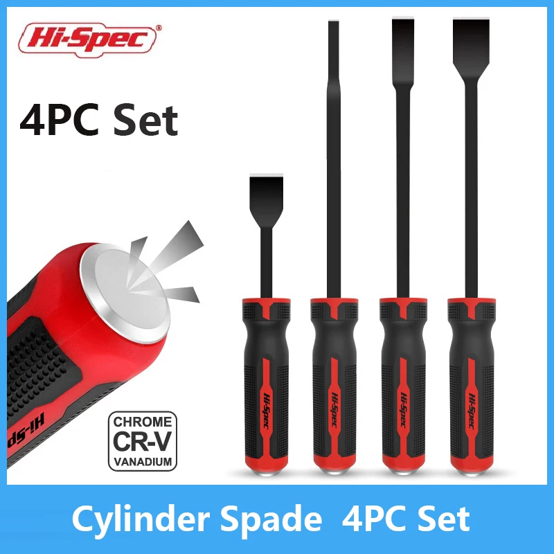 

Hi-spec 4pc Set cylinder cleaning blade Cylinder Shovel Cleaning Tools for cleaning engine cylinders Carbon Steel Cylinder Blade