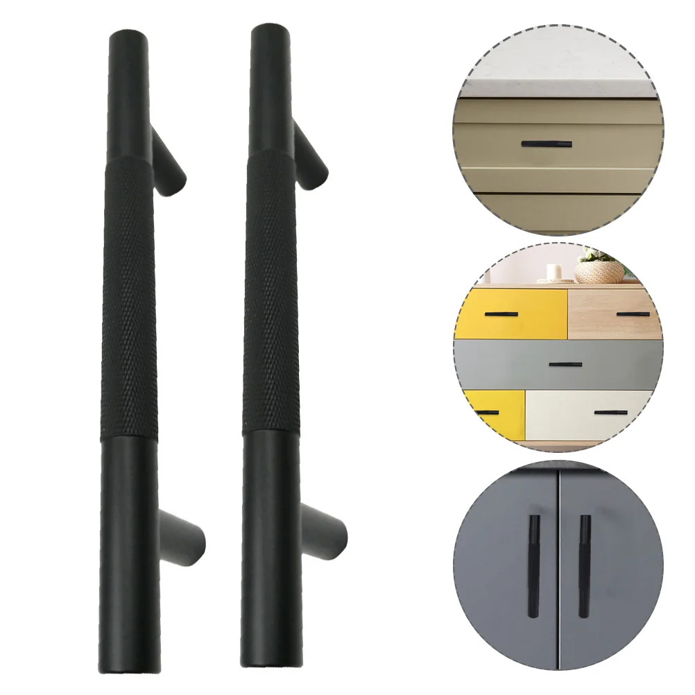 

2Pcs Furniture Handles Aluminum Alloy Elegant Drawer Door Handle for Wardrobe Cupboard Cabinet Bedroom Kitchen Decor