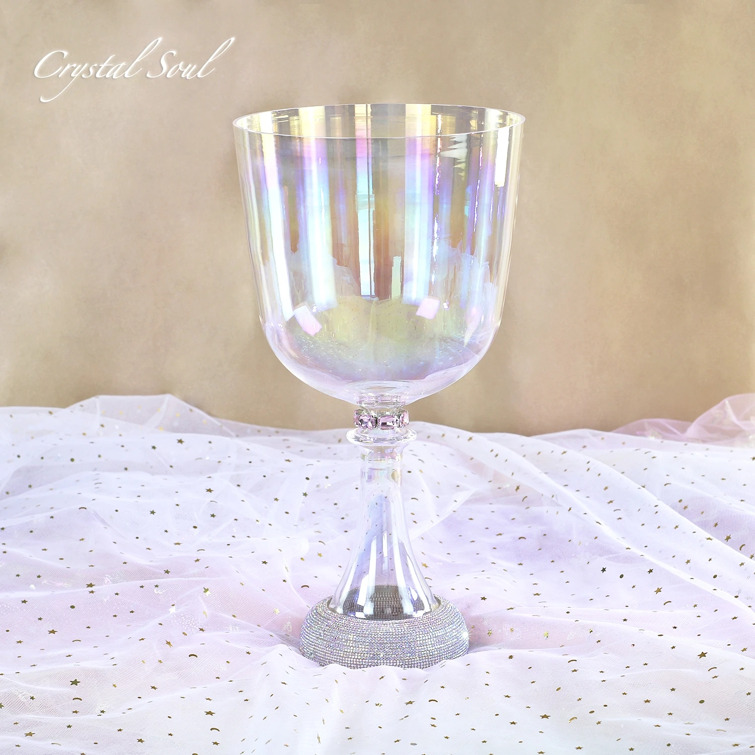 Crystal Holy Chalice With Diamond Customizable Size Prefect Pitch Customization
