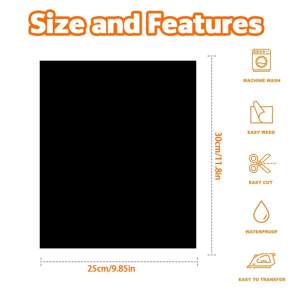 3D Color Foam Heat Transfer Vinyl in 13 Colors 25cm X 30cm Ideal for DIY Clothing, Accessories, and Banners Foam Transfer Film