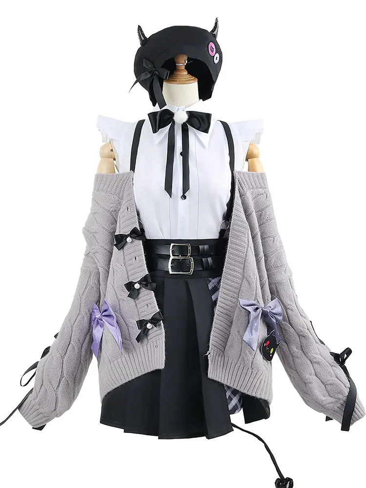 VTuber Tokoyami Towa Cosplay Costume Anime Dresses Christmas Halloween Freeshipping Lovely Women Outfit Suit wig