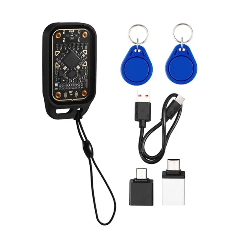 【gadget-numErique】lecteur-emulateur-de-puce-intelligente-rfid-acrylic-chameleon-v30-125khz-1356mhz-copieur-d'etiquettes-id-ic-lecteur-graveur-2xuid-ke