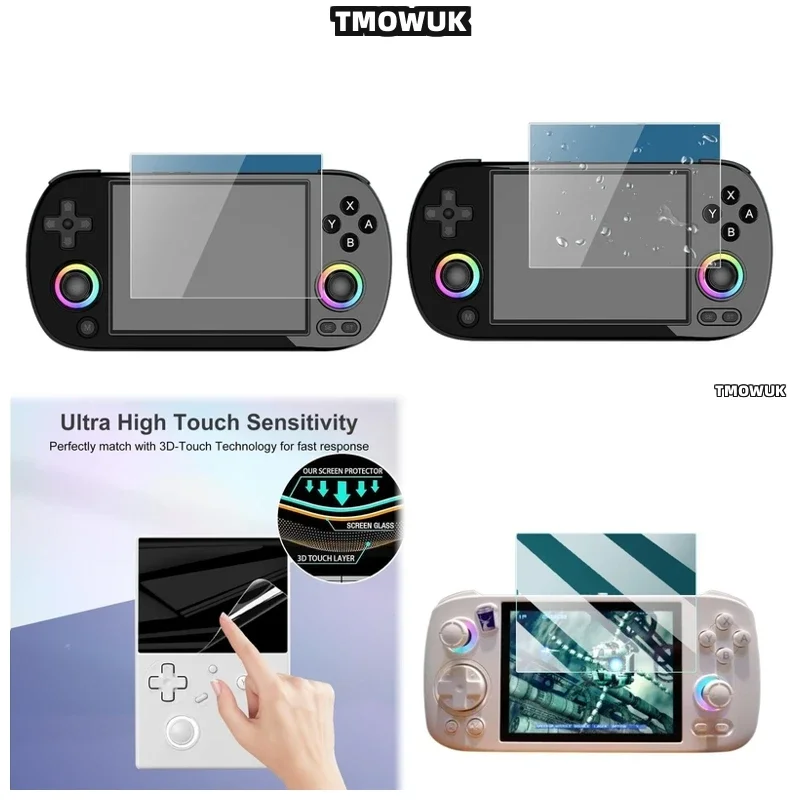 

​​For ANBERNIC RG40 XXV RG40 XXH RG406V Clear HD Tempered Glass Protector, 9H Scratch-Resistant​​