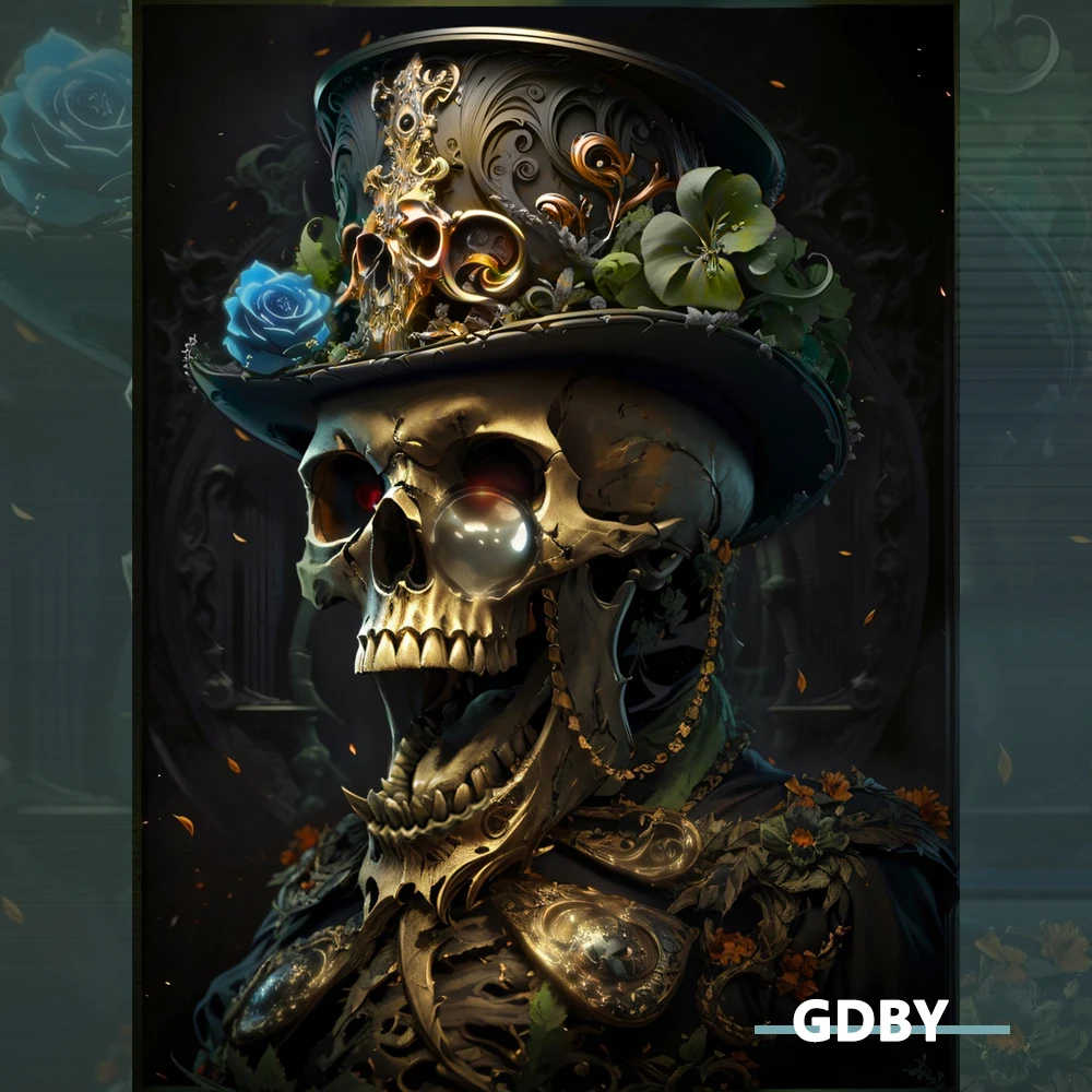 2/4PCS Gentleman Skull Pattern Dywaniki samochodowe pochłaniające wodę Antypoślizgowe dywaniki przeciwporostowe do przednich i tylnych foteli samochodowych — zdjęcie 3
