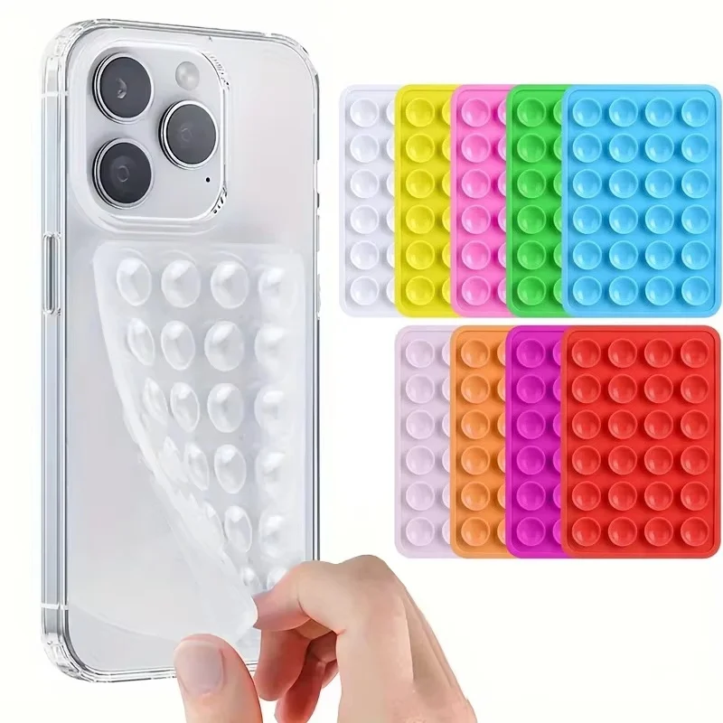 

Silicone Phone Suction Cup Holder Single-Sided Strong Adhesion Suction Stand Universal Phone Bracket For Handfree Selfie Video
