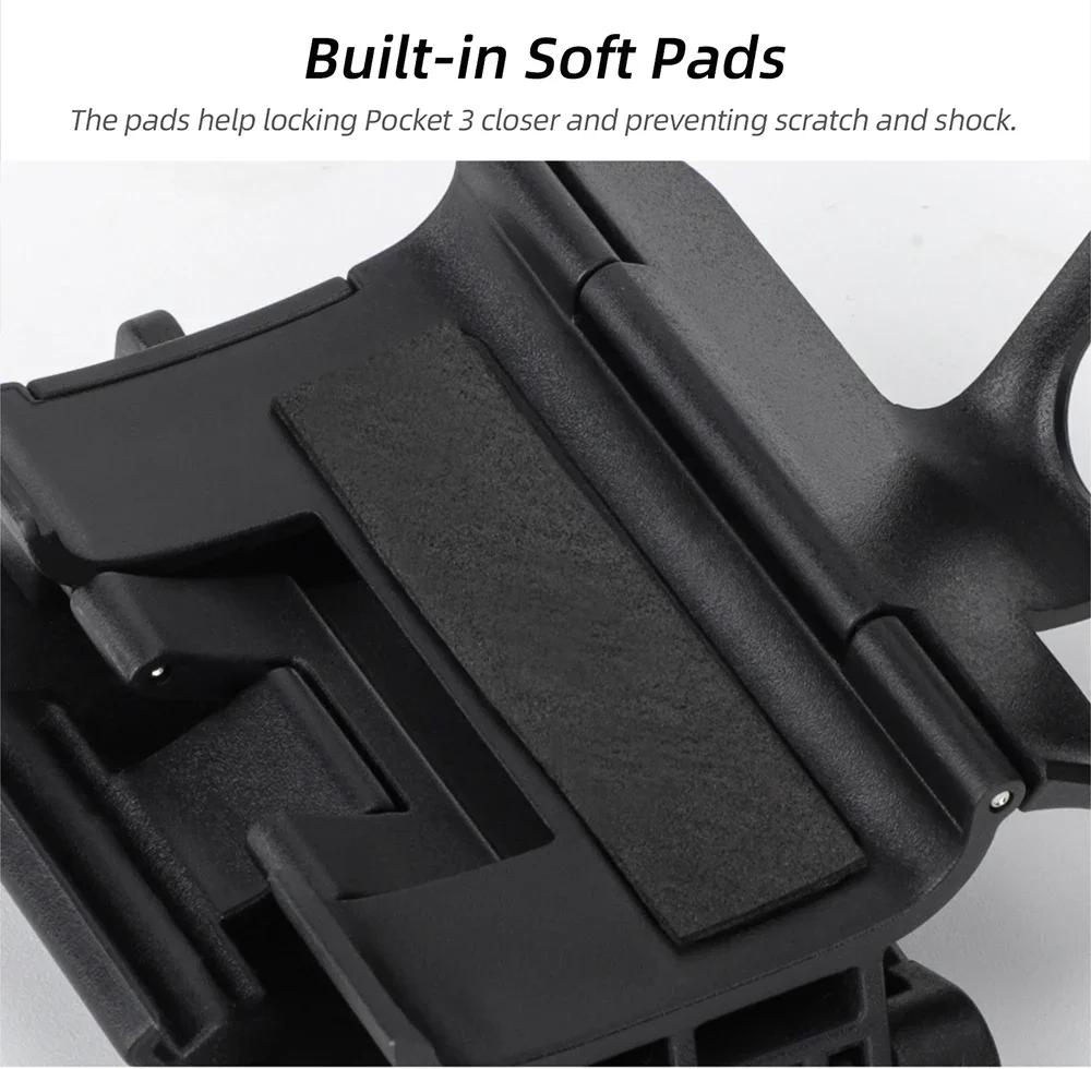 Sunnylife قوس مغناطيسي لـ DJI OSMO Pocket 3 قاعدة حامل قابلة للتعديل تركيب سريع على شكل حرف V ملحقات الطاولة