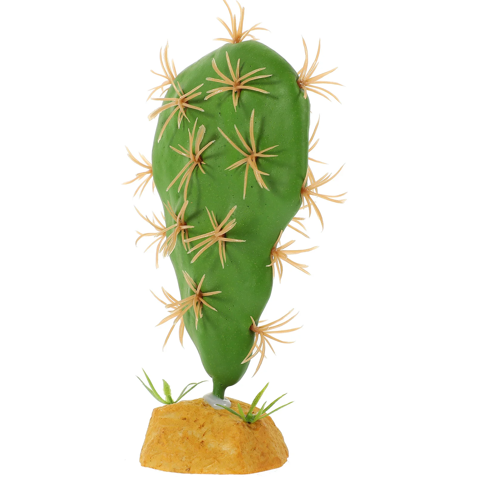 

Artificial Reptile Tank Plant Decor Realistic Resin Plastic Simulation Cactus for Reptile Habitat Terrarium Landscape