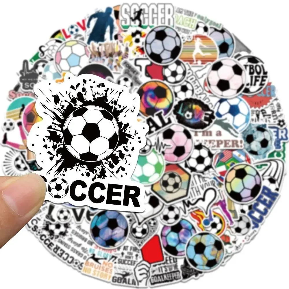 50PCS New Cool Popular Cartoon Football Sports Stickers Pack Skateboard Guitar Decoration DIY Laptop PVC Graffiti