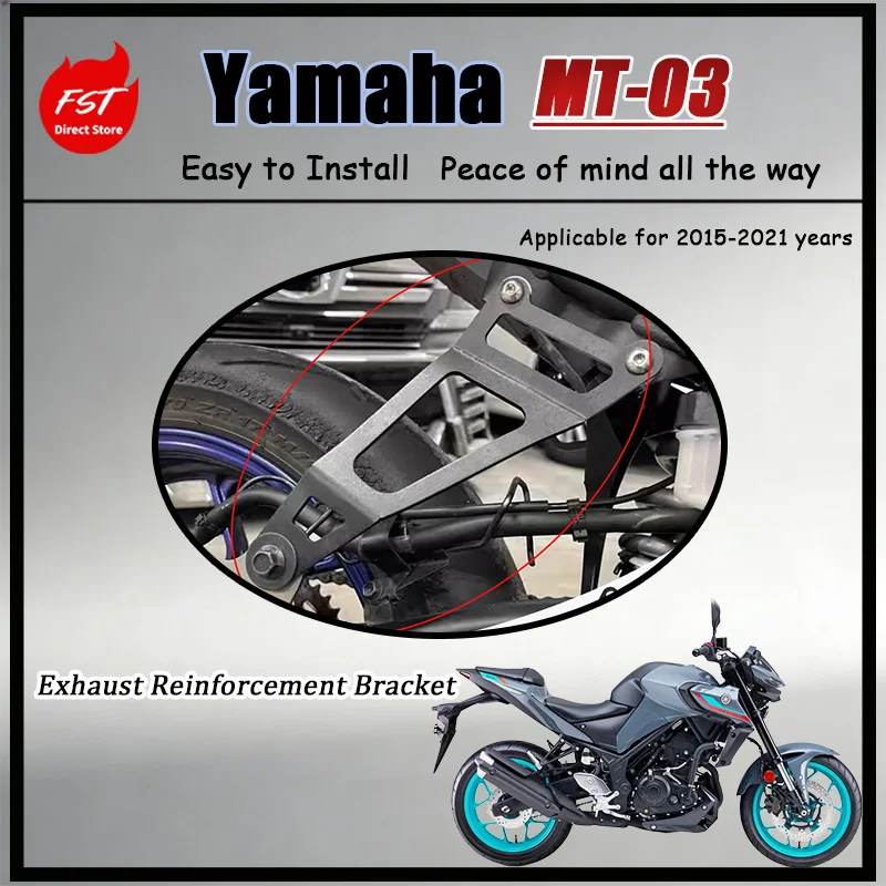 

FOR Yamaha YZF-R3 R25 MT-03 MT-25 Aftermarket Exhaust Fixed Bracket Modified Reinforce Accessories for Motorcycle
