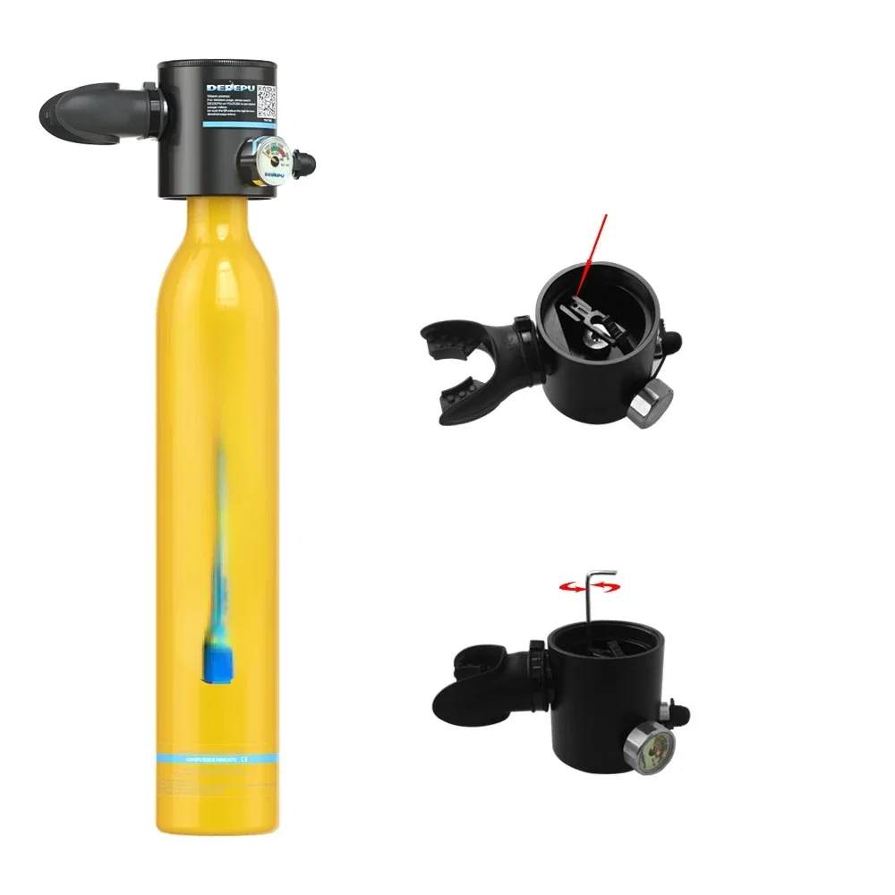 2* 0.5l Mini Scuba Diving Air Tank To Have A New Diving Experience 2* Mini Scuba Diving Air Tank