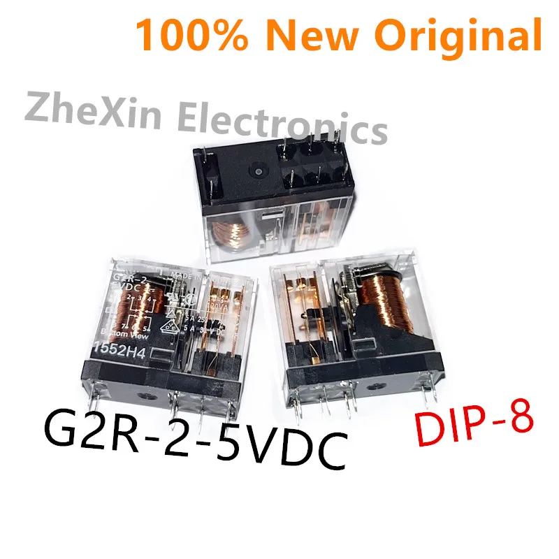 5-10 pz/lotto G2R-2-24VDC, G2R-2-12VDC, G2R-2-5VDC DIP-8 nuovo relè di potenza elettromagnetico originale G2R-2-DC5V, G2R-2-DC12V