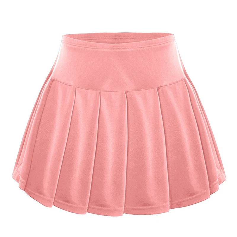 Kids Girls Sport Skirt With Shorts Girl Summer Athletic Skirt Tennis Skirts Golf Badminton Skort Pleated Built-In Shorts Skirts