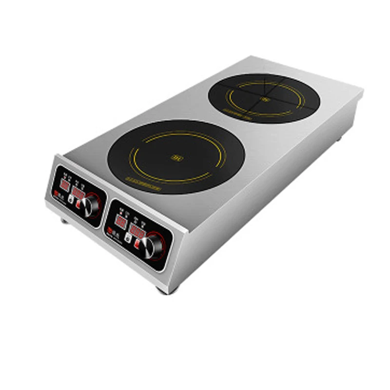 Коммерческая индукционная плита, индукционная плита с двойной плитой, высокая мощность, 3500 Вт, печь, индукционная машина для приготовления лапши