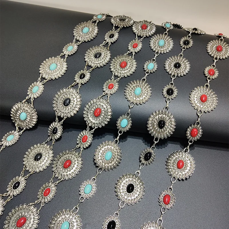 

Turquoise Waist Chain Women Waist Chain Conch Chain Belt Belly Chain For Dress