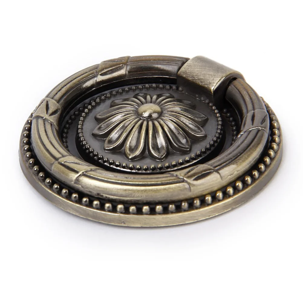 

Vintage Style Brass Drawer Pull Pair 45Mm Diameter Hard Zinc Alloy Cabinet Knob for Kitchen Cupboard Door Furniture