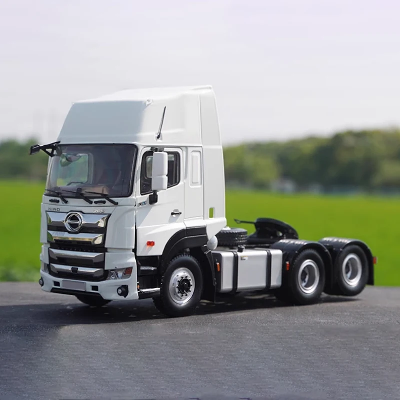 Diecast 1:24 Scale Truck HINO 700 Trailer Alloy Car Model Finished Product Simulation Toy Static Model Collection Display