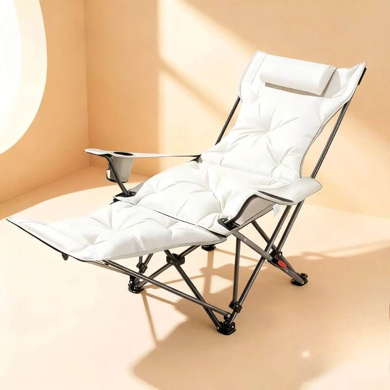 High Backrest Camping Chair Outdoor Relaxing Recliner Camping Chair Foldable Lightweight Cadeira Ao Ar Livre Camping Furniture