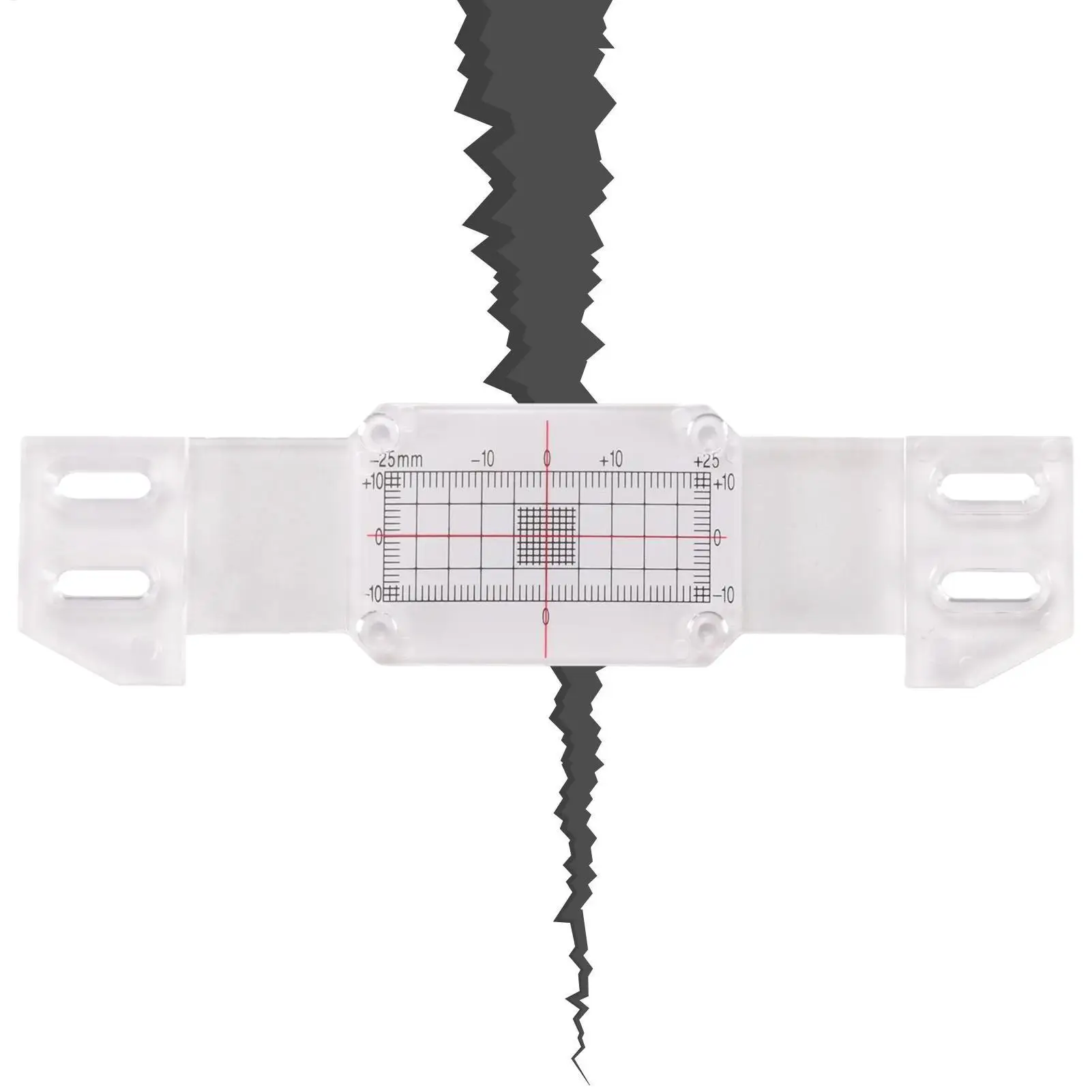 Crack Monitor Crack Width Gauge Record Tool Detection Instrument for Buildings Wall Deformation Concrete Masonry