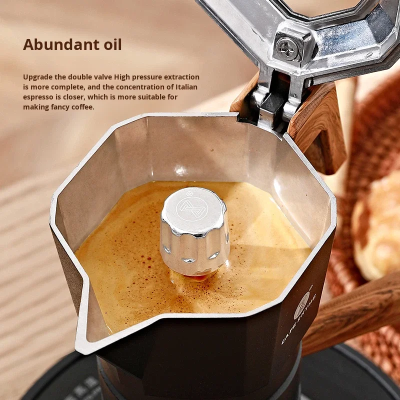 2 Cup Moka Pot Custom logo Italian Coffee Maker Manual Espresso Camping Eco-friendly 2-cup Press