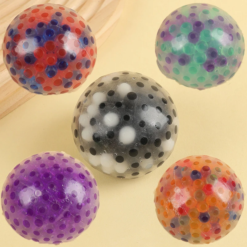 Zabawne piłeczki do ściskania, zabawki w kształcie kreskówkowych winogron, piłeczki antystresowe do ściskania, wielokolorowe piłeczki do odprężania, piłeczki sensoryczne z efektem powolnego odbicia.