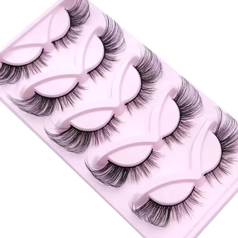 2Boxes/10Pairs 3D False Eyelashes Cat Eyelash Natural Fake Lashes Wispy Makeup Fake lashes