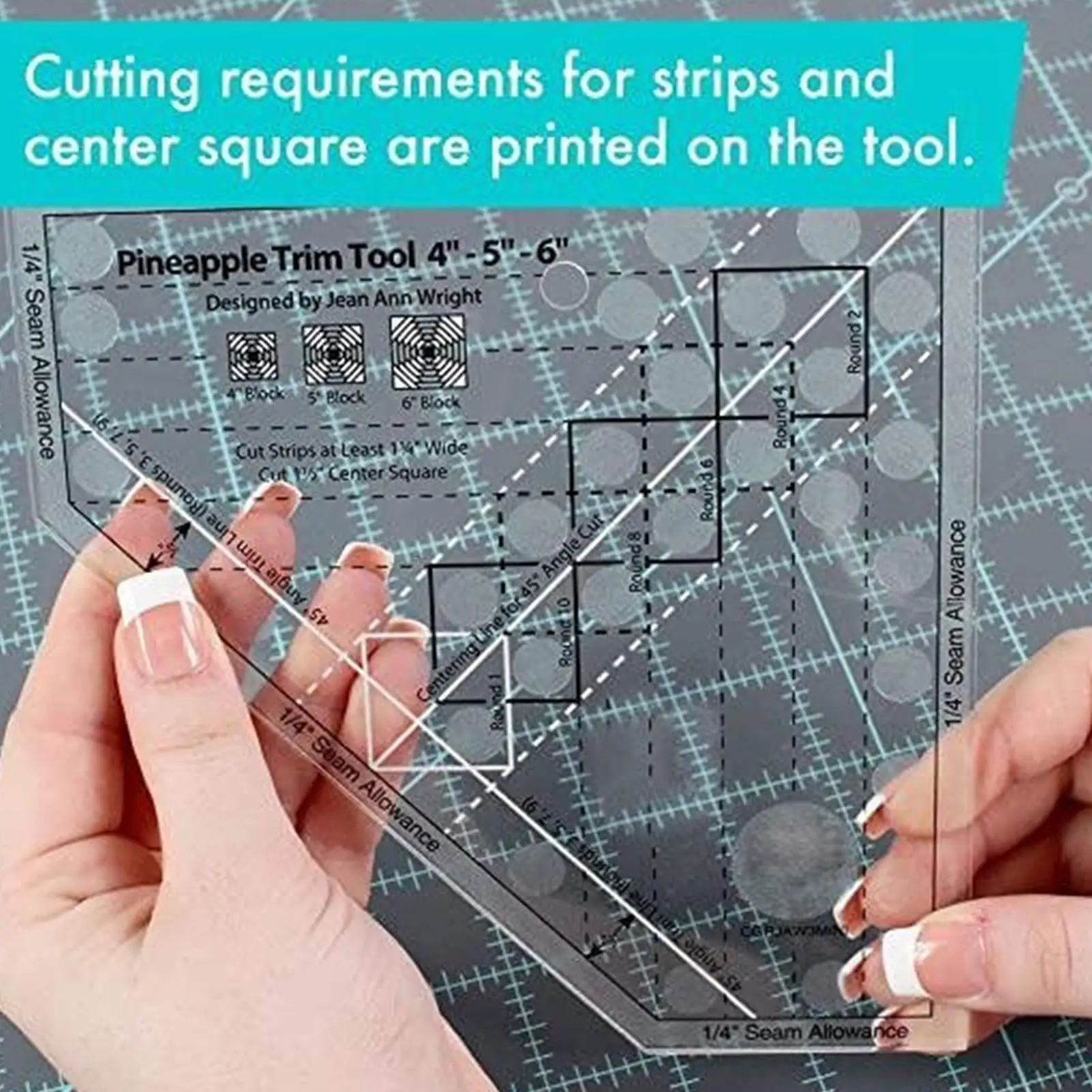 

Набор акриловых линеек для шитья с двойной цветной сеткой, инструмент для креативного шитья ткани, инструмент для машинного шитья, инструмент для обрезки в форме ананаса