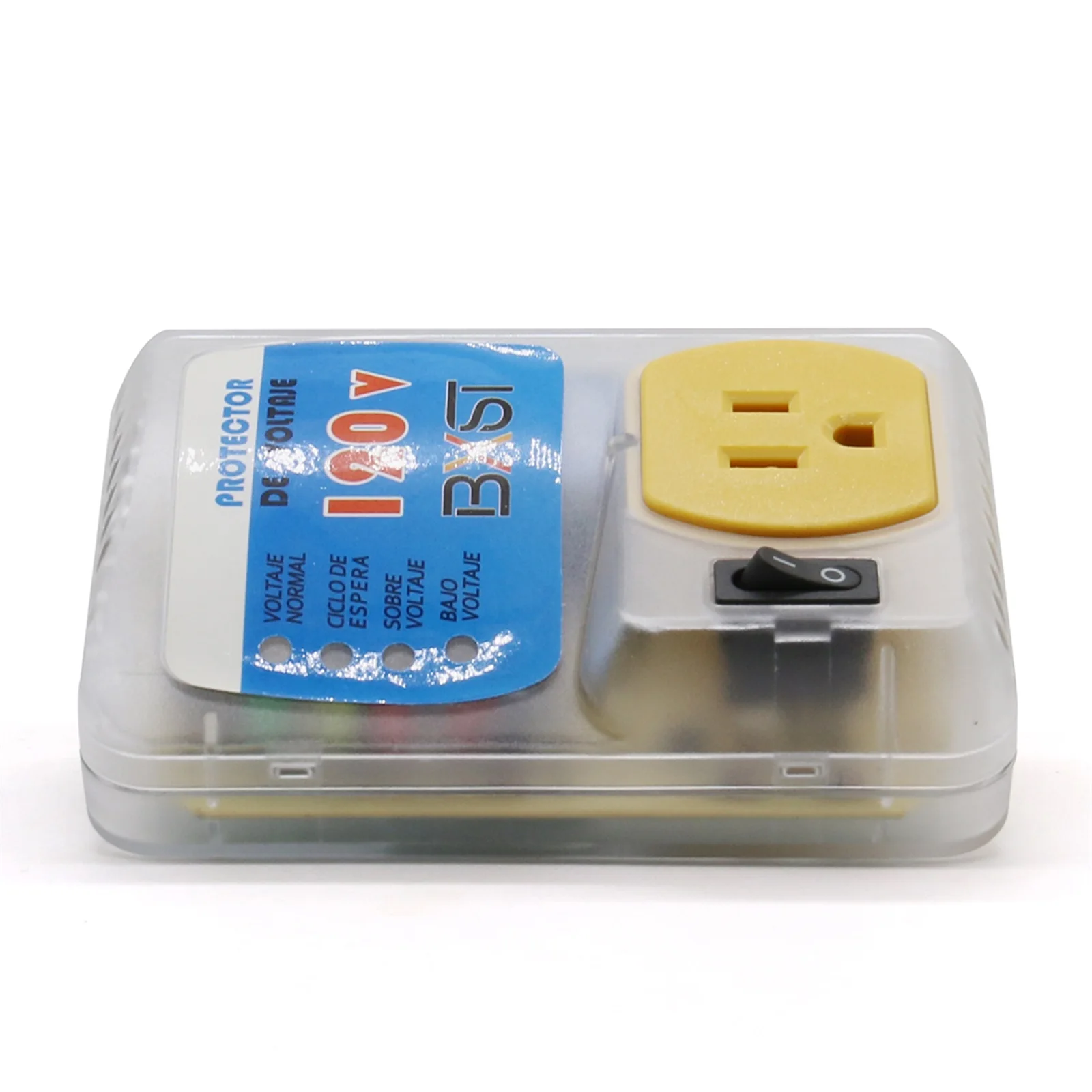 BSEED 20A US Standard Socket Yellow American Standard PC Panel Home Appliance Surge Protector Voltage Socket US Plug Free Ship