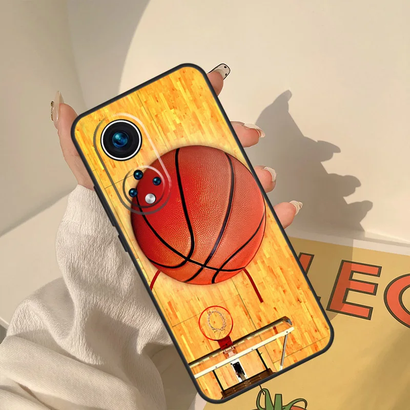 Basketball Case For Huawei Honor X8a X8 X7 X9a 50 70 90 Magic5 Lite P40 P20 P30 P60 Pro P Smart Cover