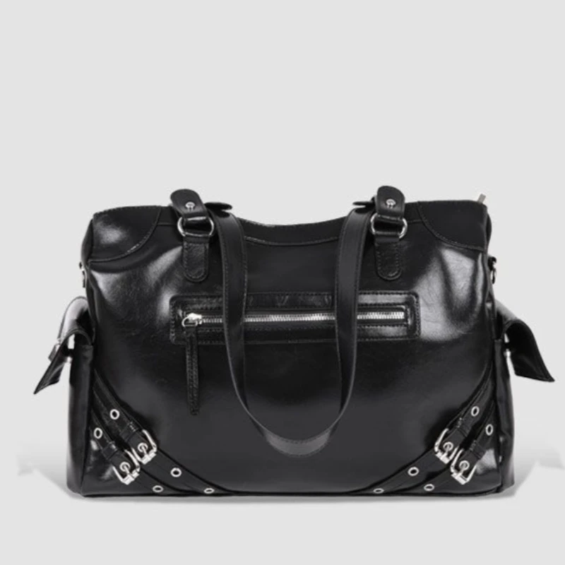 Factory Direct Sales Locomotive Women's Large Capacity Tote Bag Versatile Commuter Shoulder Bag Fashion Spice Girl Underarm Bag