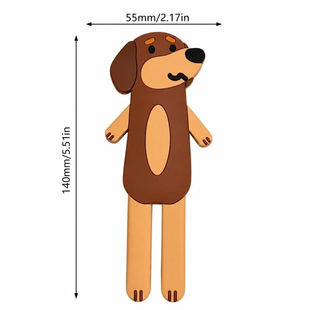 Flexible Bendable Legs Fridge Magnet Hook Cute Dachshund Dog Multi-functional Dog Fridge Magnet Magnetic Back Reusable