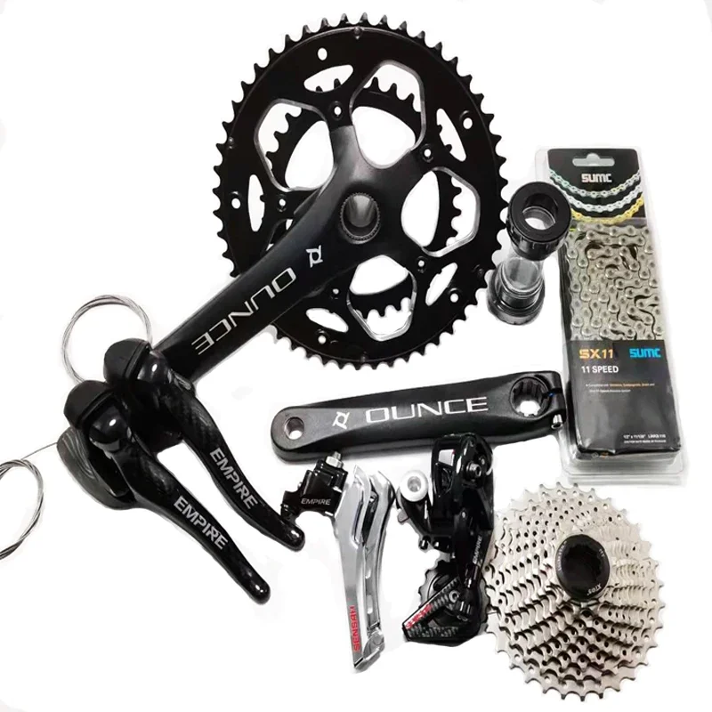 

SENSAH EMPIRE carbon Road Bike 2*11 Speed Kit Bicycle Shifter Lever Rear Derailleur Groupset Cassette Flywheel Chain crankset 2