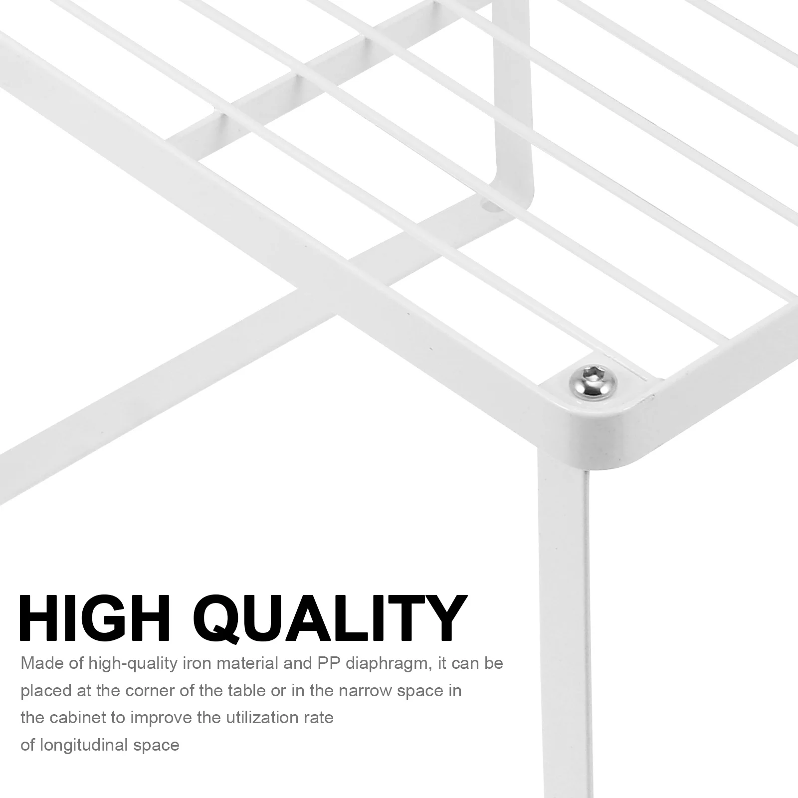 

1Pcs Closet Organizer Rack Strong Elegant Simple Color Matching Wardrobe Kitchen Bathroom Living Room Storage