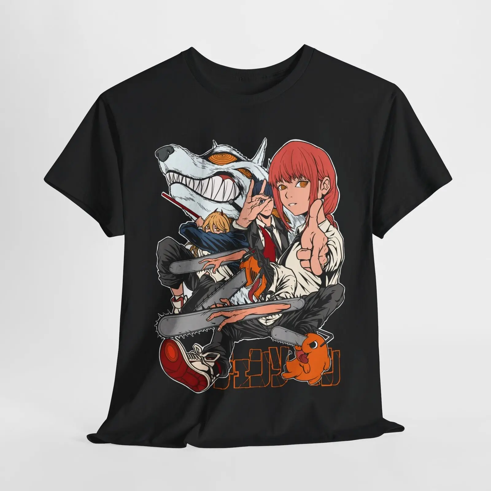 

Makima Power Denji Aki Shirt Chainsaw Man Anime Tee T-Shirt Waifu Ecchi Sexy CSM