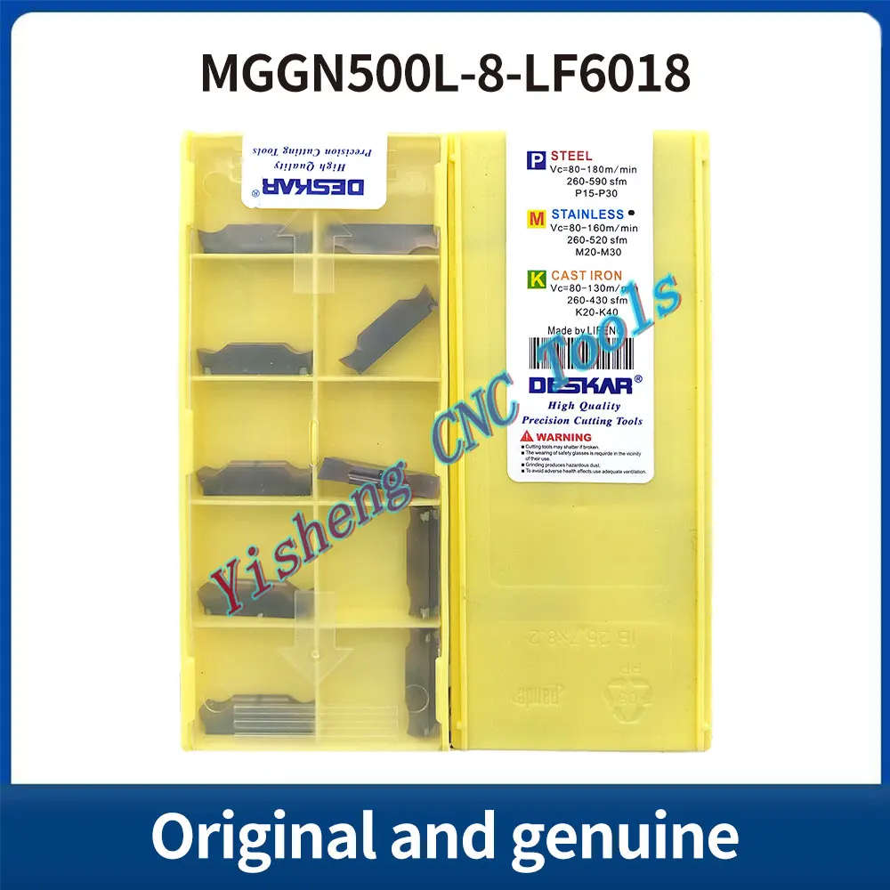 

DESKAR 100% Original MGGN300L-8 MGGN300R-8 MGGN400L-8 MGGN400R-8 MGGN500L-8 MGGN500R-8 LF6018 K10 CNC cutting tool