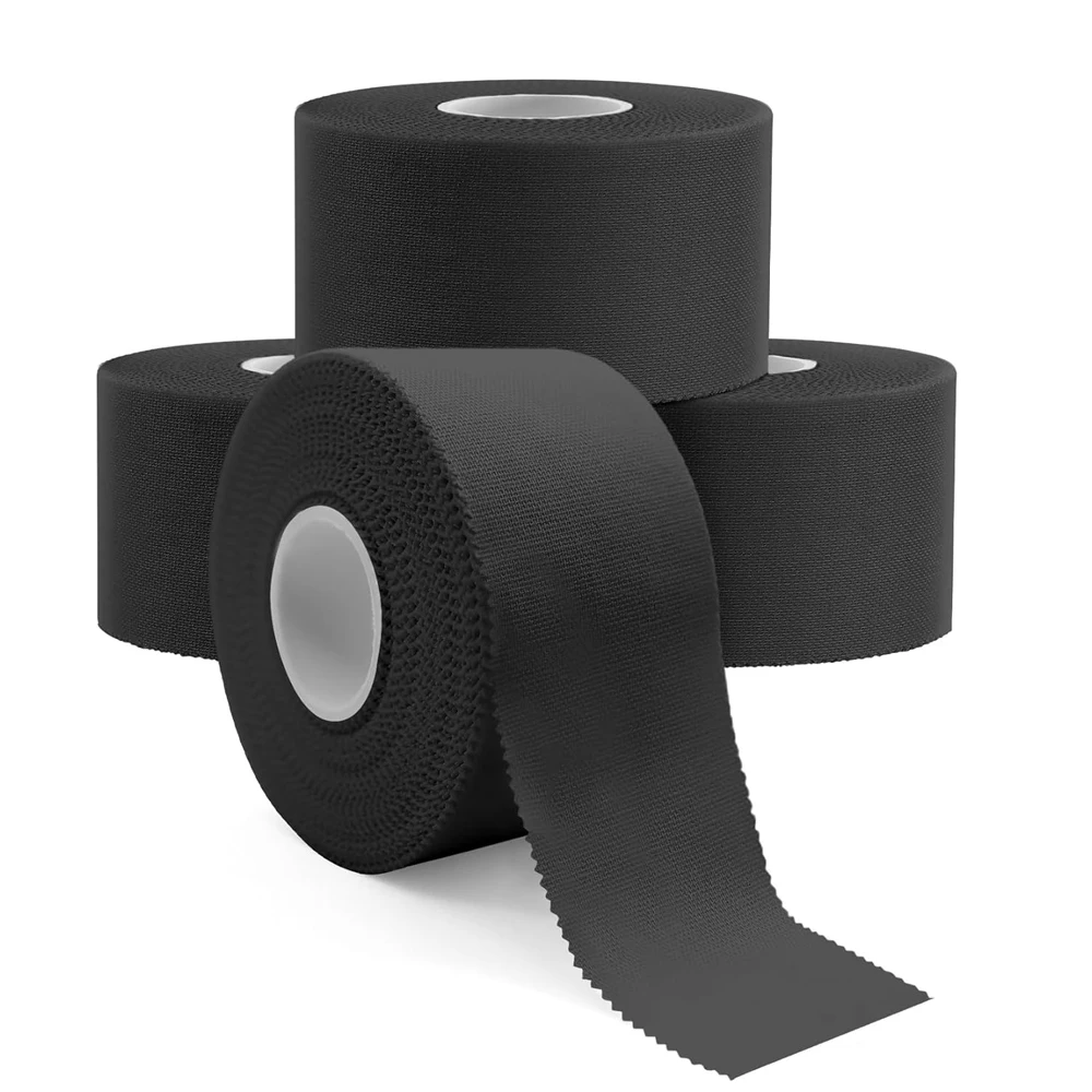 Sporttape, 1 Rolle schwarzes Sporttape, sehr stark, ohne klebrige Rückstände, Handgelenk- und Knöcheltape für Gymnastik, Boxen, Lacrosse, Klettern, Hockey – Detail 2