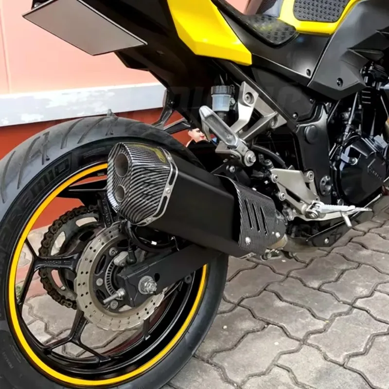 Motorcycle Slip on Exhaust Modify Motocross Exhaust Universal Muffler for R6 MT09 Z900 Z750 Xj6 450SR MT03 CBR400R NINJA400 S7