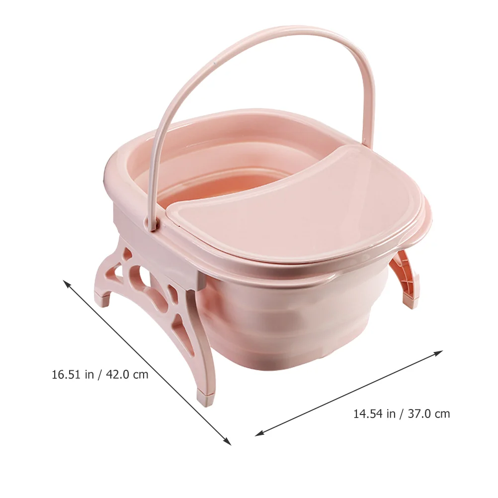 Folding Foot Bath Bucket Basin Soak Tub Travel Multi-use Soaking