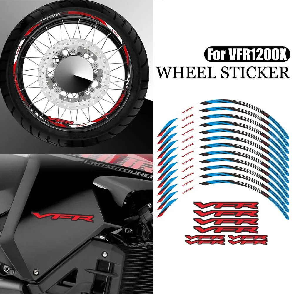 For Honda VFR1200x vfr1200x Motorcycle wheel protection stickers Motorcycle decorative stickers Decal stickers