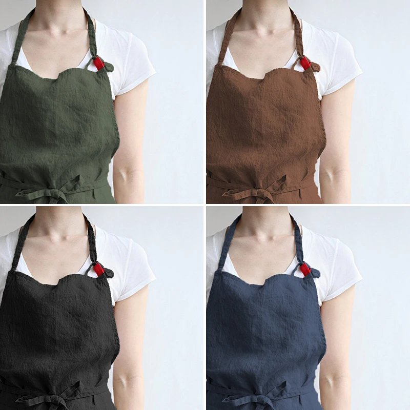 Adjustable bib with pocket cooking kitchen apron Women\'s and men\'s chef apron