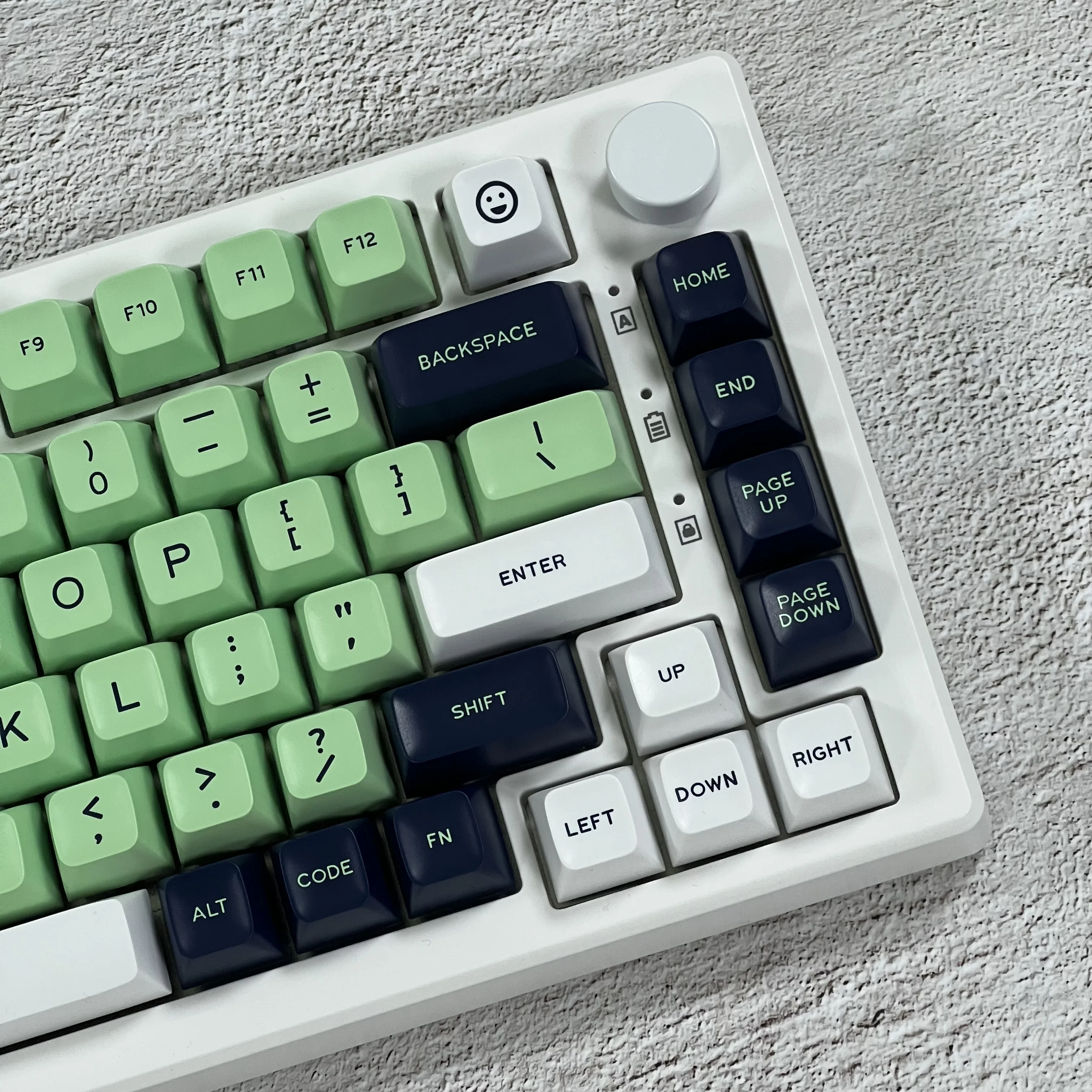Double Shot ABS Keycaps SA Profile 173 Keys Customized Mint Keyboard Keycaps for Gateron Cherry MX Switches Mechanical Keyboard