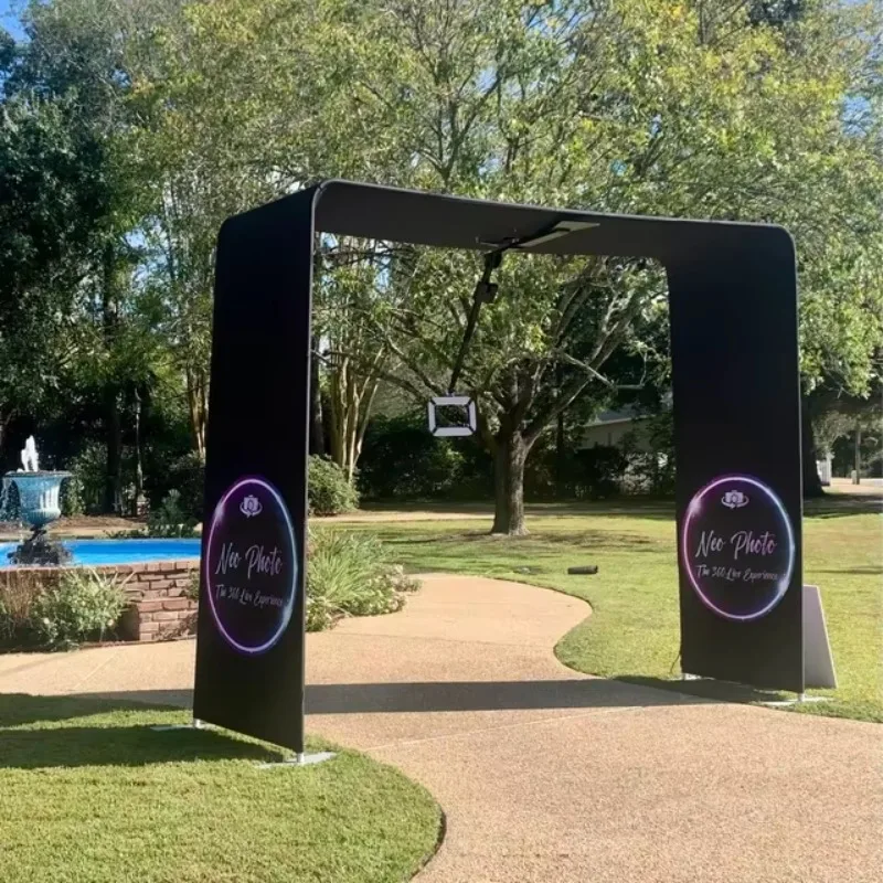 ZJW high-quality hot selling customized products Remote Control Selfie Sky Portable Overhead 360 Photo Booth Automatic Truss Top