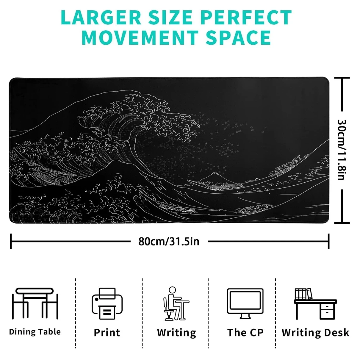 Gaming Mouse Pad Laptop Game Mouse Mat Great Wave Mousepad коврик для мыши Desk Mat Keyboard Pads 900x400 Keyboard Mousepad