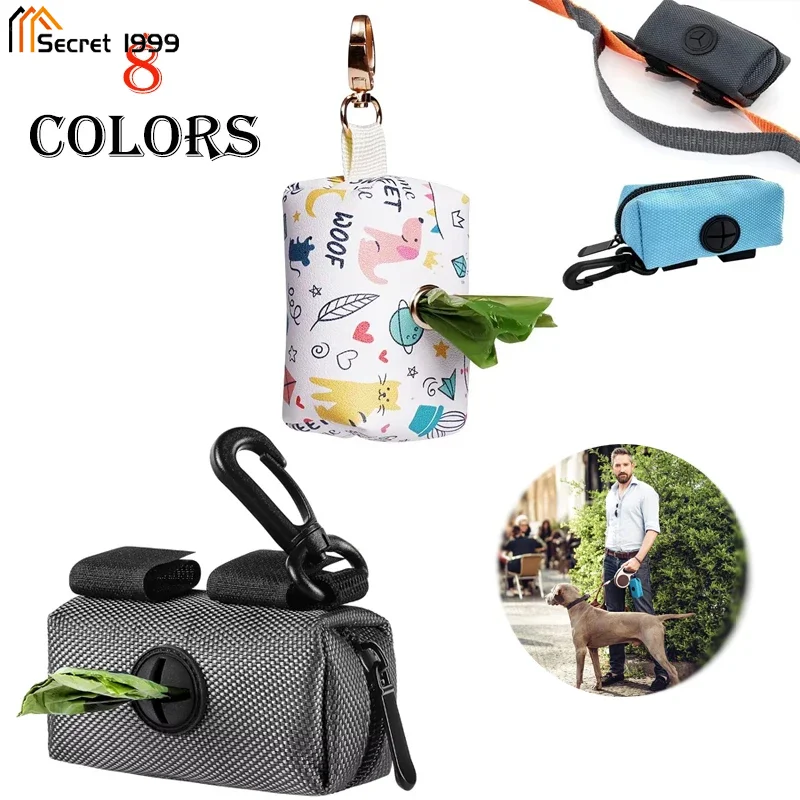 Portable Dog Poop Bag Dispenser Bags Pet Waste Garbage Disposable Outdoor Waste Bag  Clean Pick Up Tools Pet Accessories